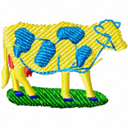 Cows Embroidery Design 3 Cows Embroidery Design 3